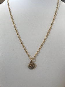 La Vie Parisienne 1288 Gold and Crystal Necklace