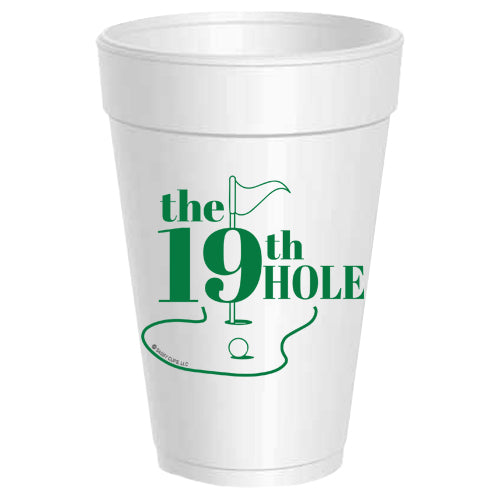 The 19th Hole Styrofoam Cups