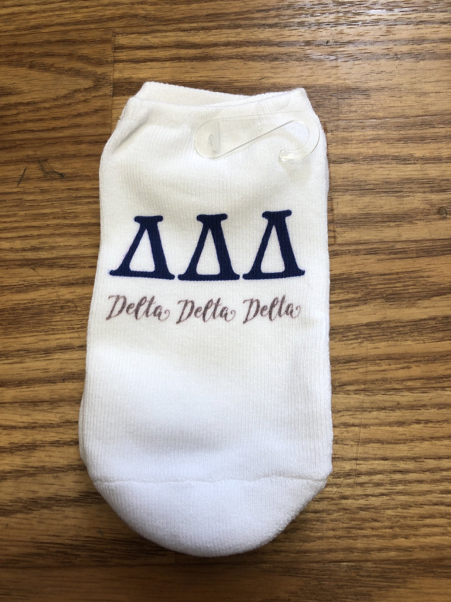 No-Show Socks - Delta Delta Delta