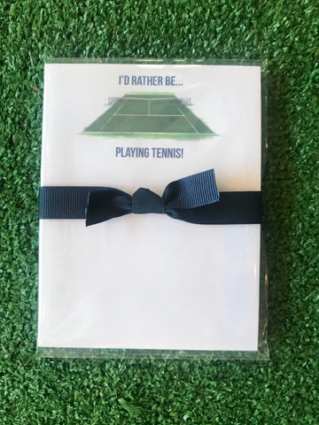 I’d Rather Be Playing Tennis Mini Notepad