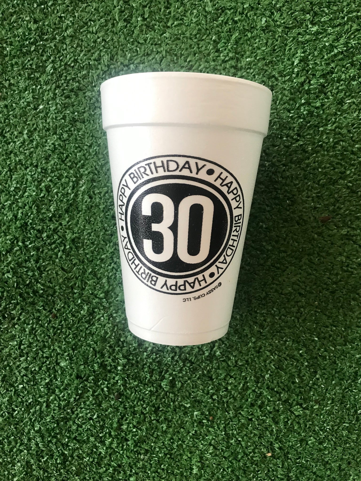 Styrofoam Cups - Happy Birthday -30