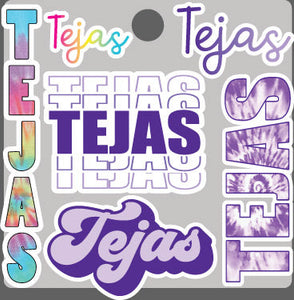 Camp Sticker Sheet- Tejas